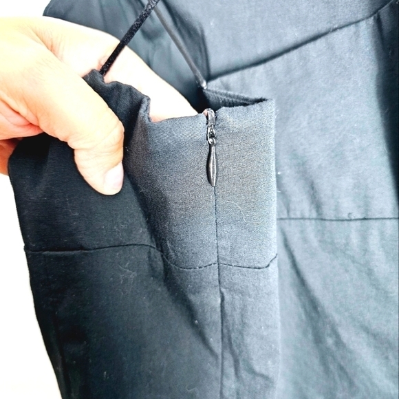 Hugo Buscati 90's Y2K Spaghetti Straps Black Mini Dress Size 6 - Picture 4 of 7